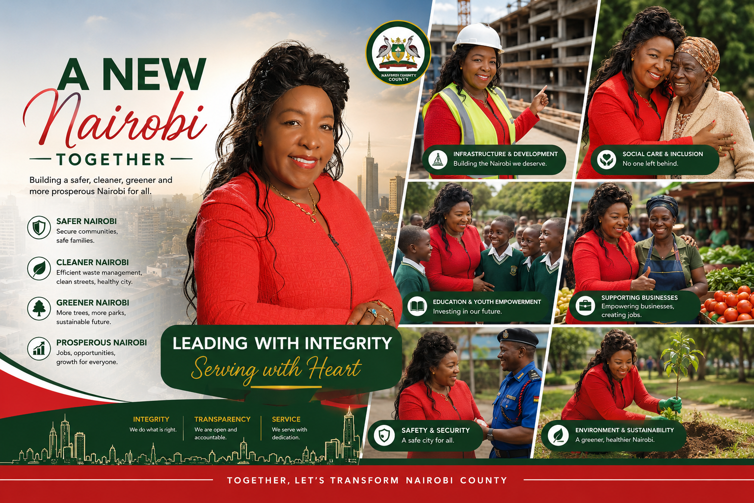A New Nairobi Together — Hon. Agnes Kagure campaign poster